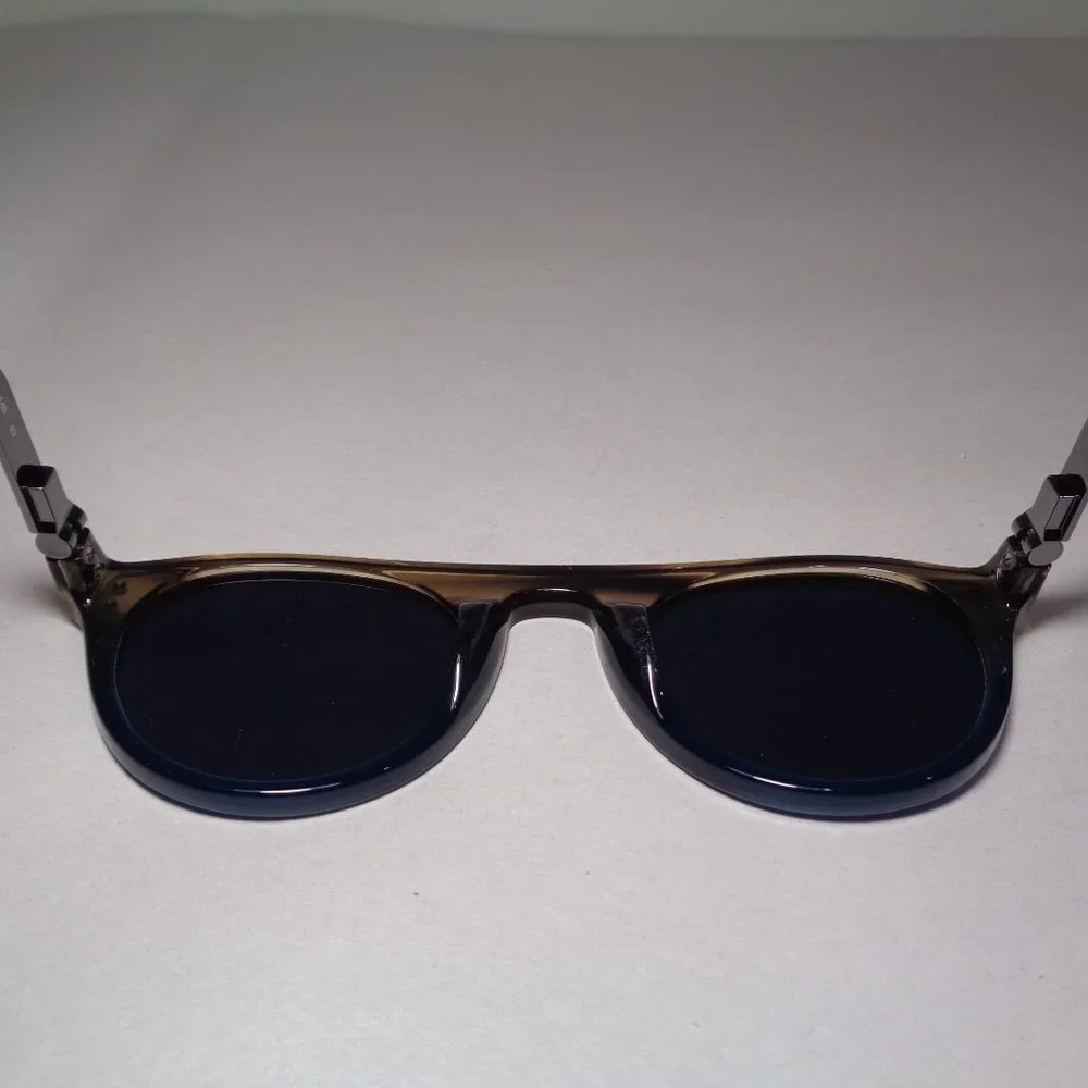 Calvin Klein CK20701S Taupe Blue Horn New Men's Sunglasses